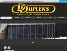 Tablet Screenshot of ddupleks-defence.com